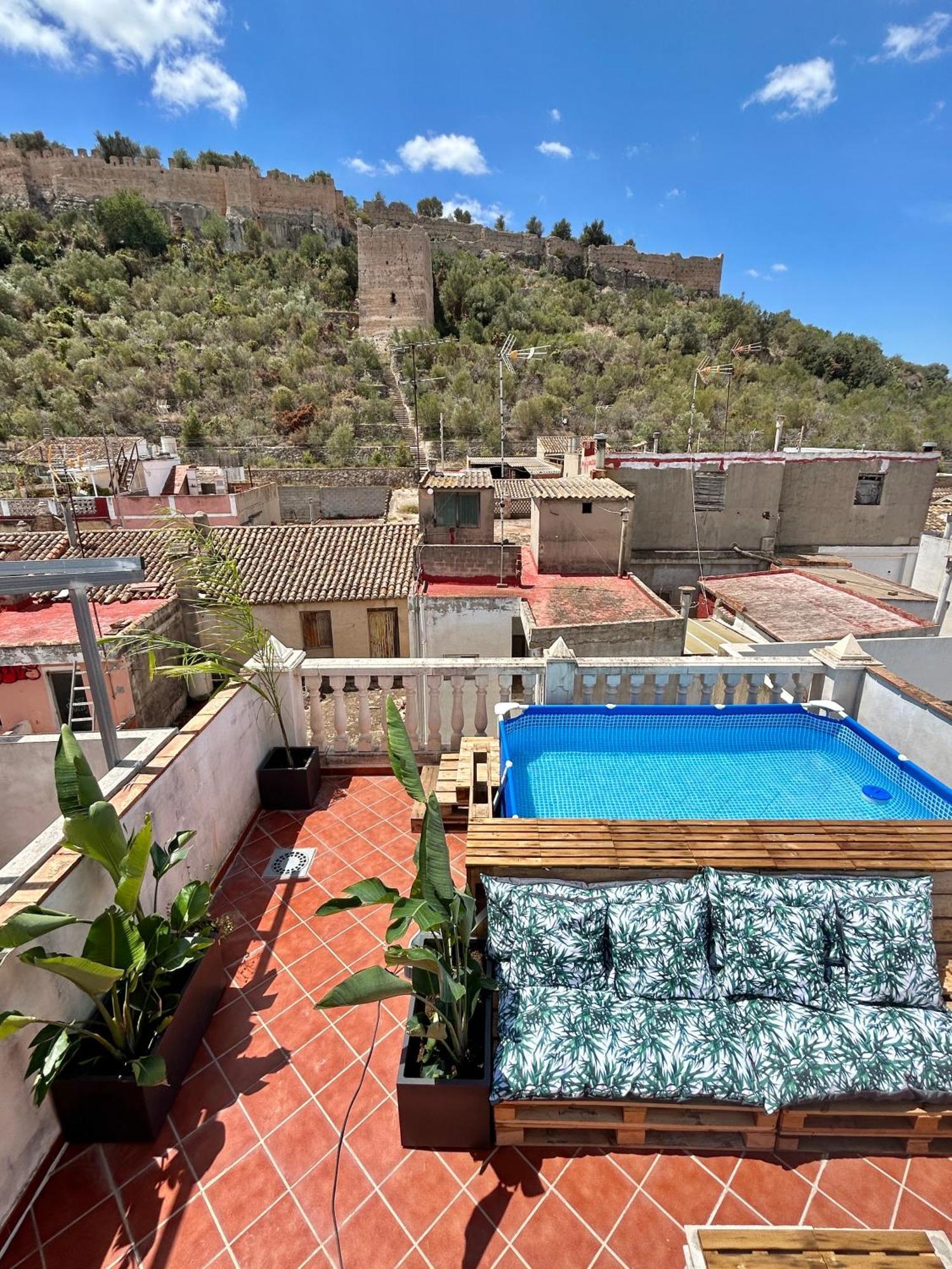 Casa Con Jacuzzi Y Piscina Con Vistas Al Castillo Corbera de Alcira Exterior photo